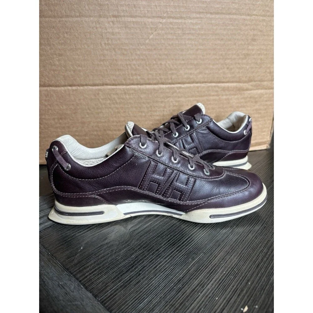 Helly Hansen Sneakers Shoes Women 9.5 Brown Leather HH Walking Non Marking
